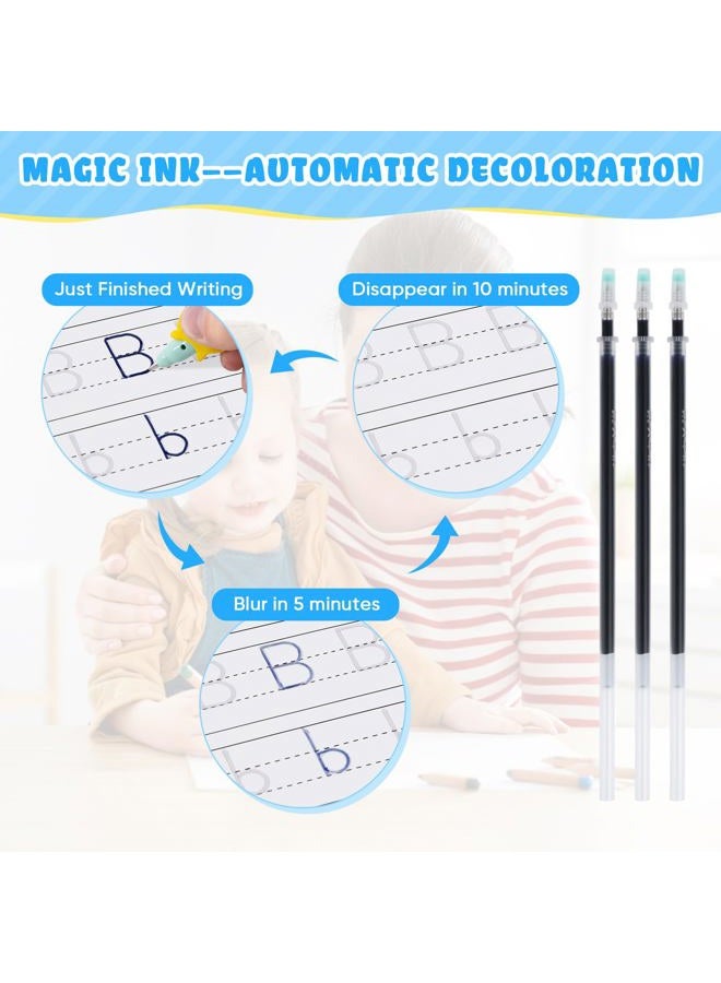 ASIGN Magic Ink Copybooks for Kids Reusable Handwriting Workbooks for Preschools Grooves Template Design and Handwriting Aid - Image 4