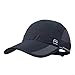 GADIEMKENSD GADIEMKENSD Quick Dry Sports Hat Lightweight Breathable Soft Outdoor Run Cap Baseball Cap (Classic Upgrade, Black)  - Image 2
