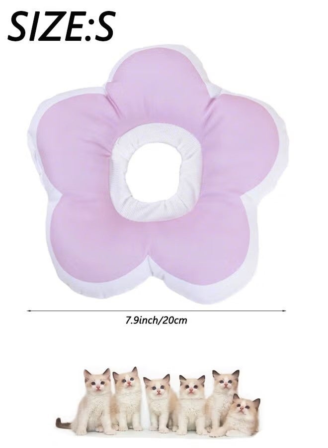 Cat Recovery Cone Collar, Soft Waterproof Elizabethan Collar for Cats and Kittens, Protective Cone for Surgery Wound Healing, Adjustable Pet E-Collar - Image 3