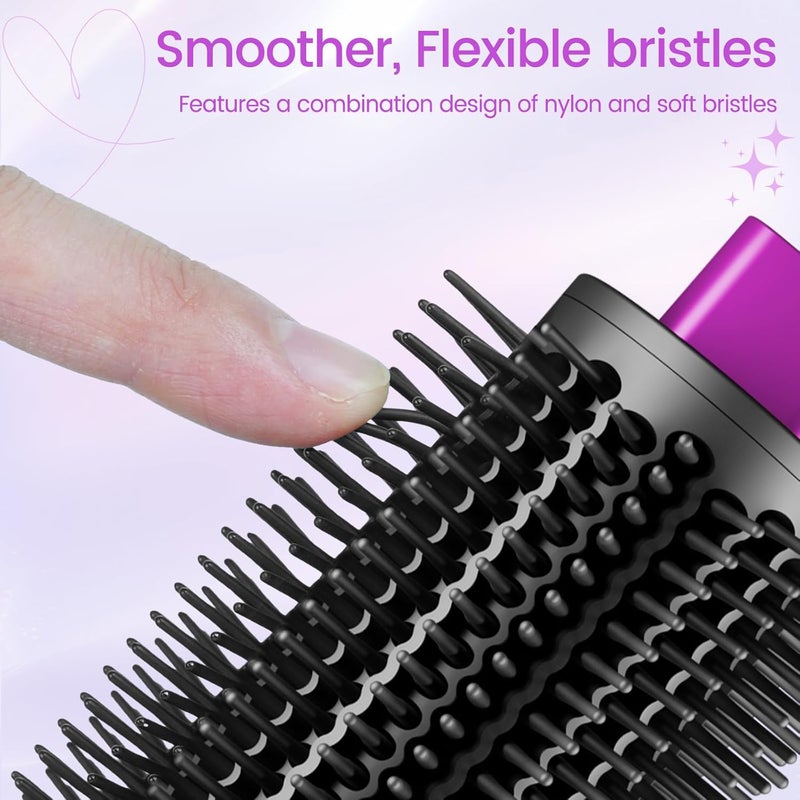 ZEPHBLOW Upgraded Round Volumizing Brush for Dyson Airwrap, Round Brush Attachment Compatible with Airwrap HS01/05/08, Flexible Bristles for Root Lift Volume Frizz Control Styling Volumizing, Rose - Image 3