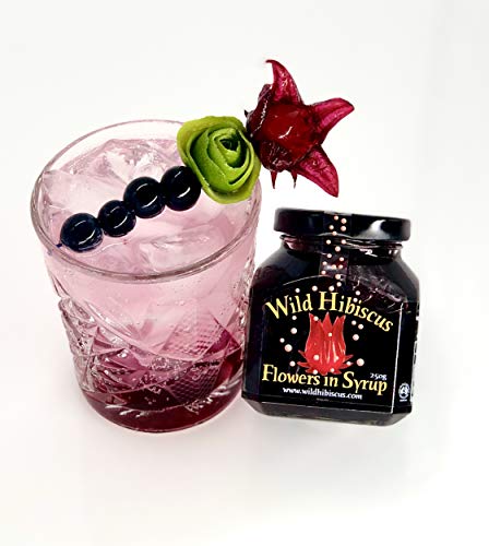 Wild Hibiscus Flowers in Syrup | 8.8 oz (250 g) Jar | Hand-Crafted Whole Hibiscus Flowers in Sweet Syrup | Perfect for Cocktails, Desserts & Gourmet Garnishes [Pack of 3] - Image 4