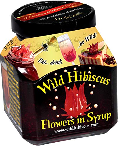 Wild Hibiscus Flowers in Syrup | 8.8 oz (250 g) Jar | Hand-Crafted Whole Hibiscus Flowers in Sweet Syrup | Perfect for Cocktails, Desserts & Gourmet Garnishes [Pack of 3] - Image 3
