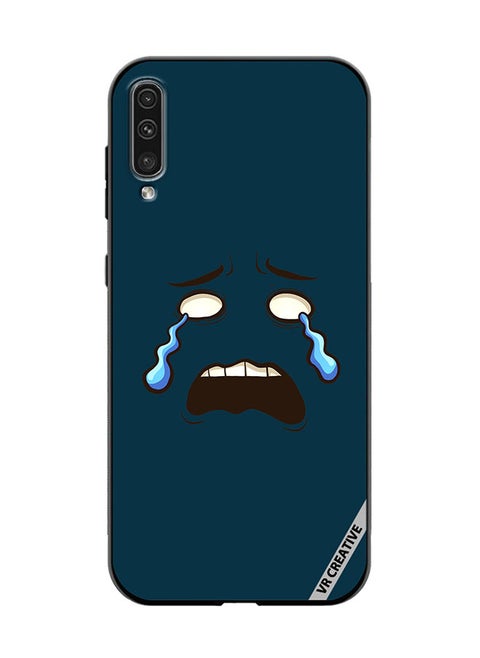 Protective Case Cover For Samsung Galaxy A50/A50s Crying Face Design Multicolour