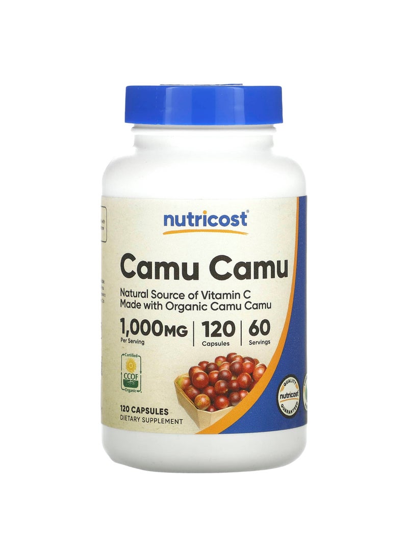 Camu Camu, 120 Capsules (500 mg per Capsule)
