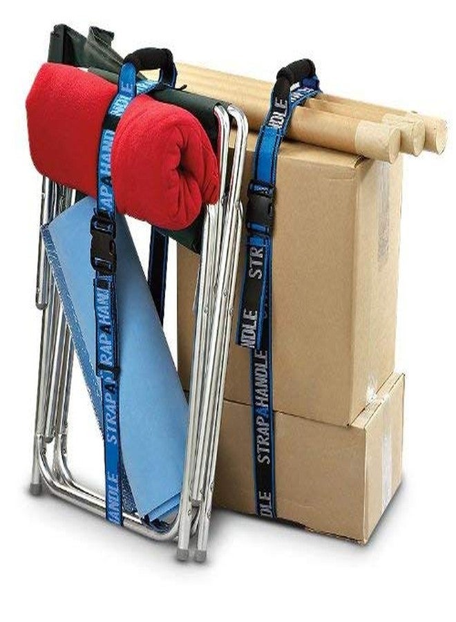 Strap-A-Handle 8’ Carry Strap with Handle | 2-Pack | Adjustable Belt | Easy, Safe, Secure, Lifting, Moving, Carrying Heavy Boxes, Groceries | Best Luggage Strap (2 Pack - 8ft. Length, 40lb. Capacity) - Image 4