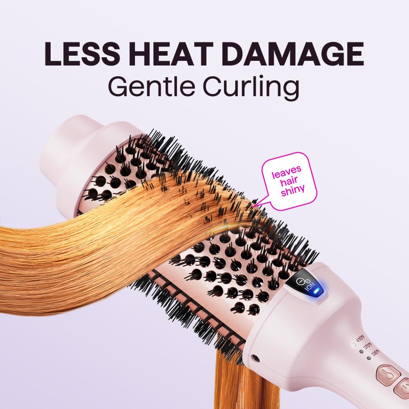 Wavytalk Thermal Brush, Blowout Express 1.7 Inch Blowout Brush, Negative Ion Technology for Creating Smooth Relax Blowouts, Give The Hair Body and Shine, Millennial Pink - Image 4