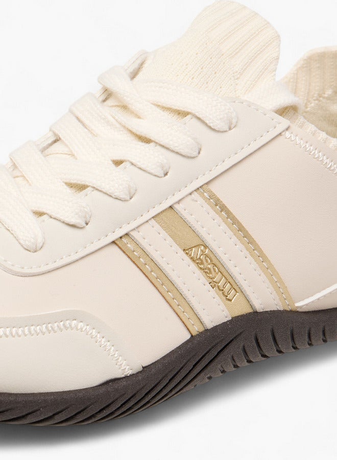 MISSY Women Panelled Lace-Up Sneakers with Pull Tab  - Image 4