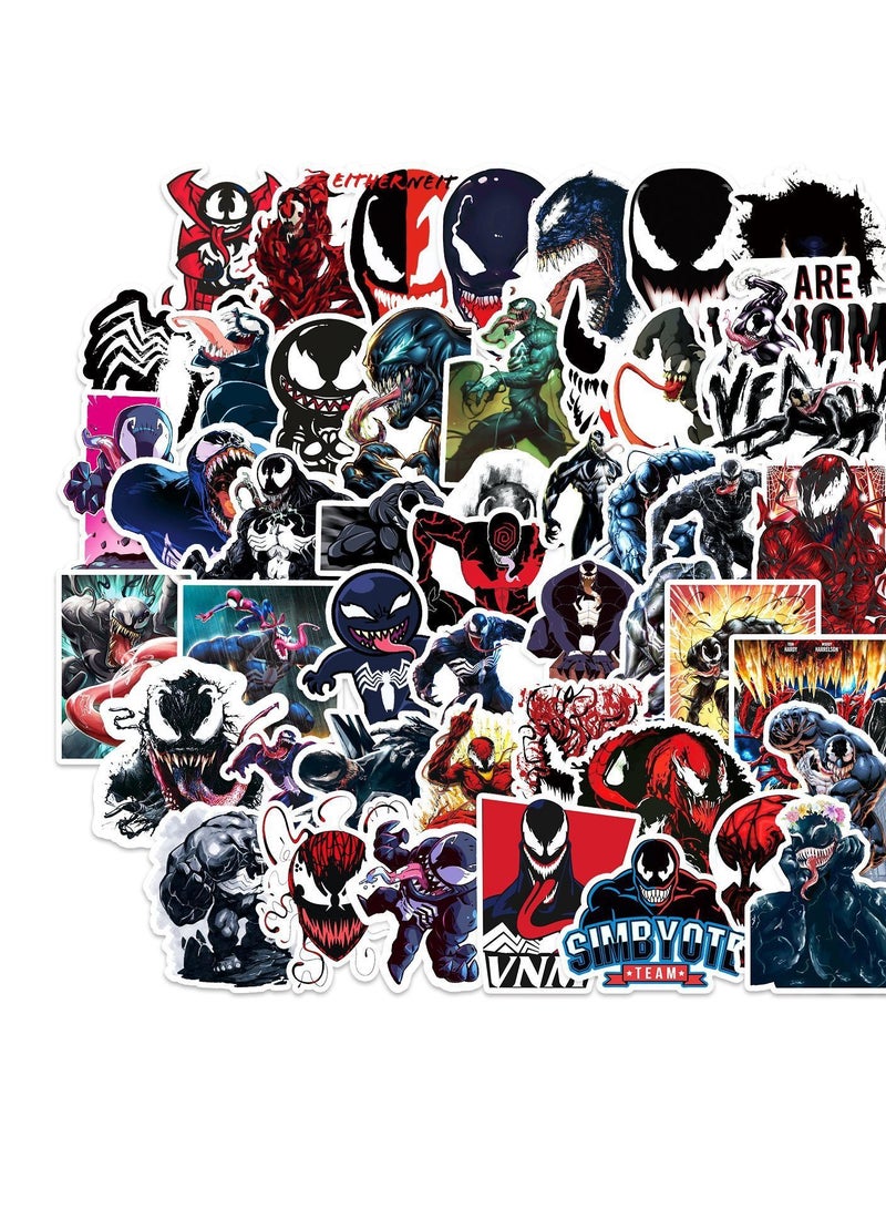 general 50-Piece Venom Cute Vinyl Waterproof Sticker