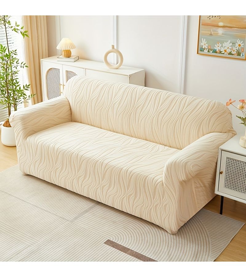 Thickened Jacquard Brushed Full Cover Sofa Slipcover Dark Green For 31.5 To 51.18 Inch Single Seat Sofa Wear Resistant Non Slip Ornate Style Outdoor Sun Proof Foam Strips Included - Image 4