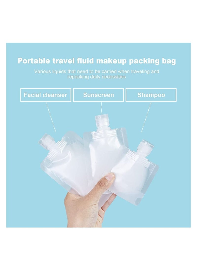 Y&D 15Pack Travel Pouches for Toiletries, TSA Approved Size Portable Containers, Stand Up Pouch, Leakproof Squeezable Bags Refillable Accessories Shampoo Conditioner Lotion Soap Liquids  - Image 4