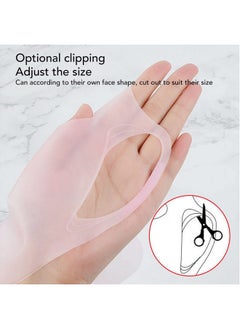 ZJchao 4Pcs Silicone Face Wrap Moisturizing Facial Cover Reusable Silicone Moisturizing Face Holder For Sheet Masks Prevent Evaporation  - Image 5