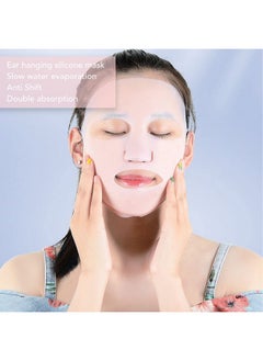 ZJchao 4Pcs Silicone Face Wrap Moisturizing Facial Cover Reusable Silicone Moisturizing Face Holder For Sheet Masks Prevent Evaporation  - Image 2
