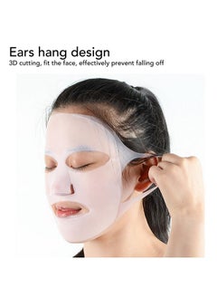 ZJchao 4Pcs Silicone Face Wrap Moisturizing Facial Cover Reusable Silicone Moisturizing Face Holder For Sheet Masks Prevent Evaporation  - Image 3