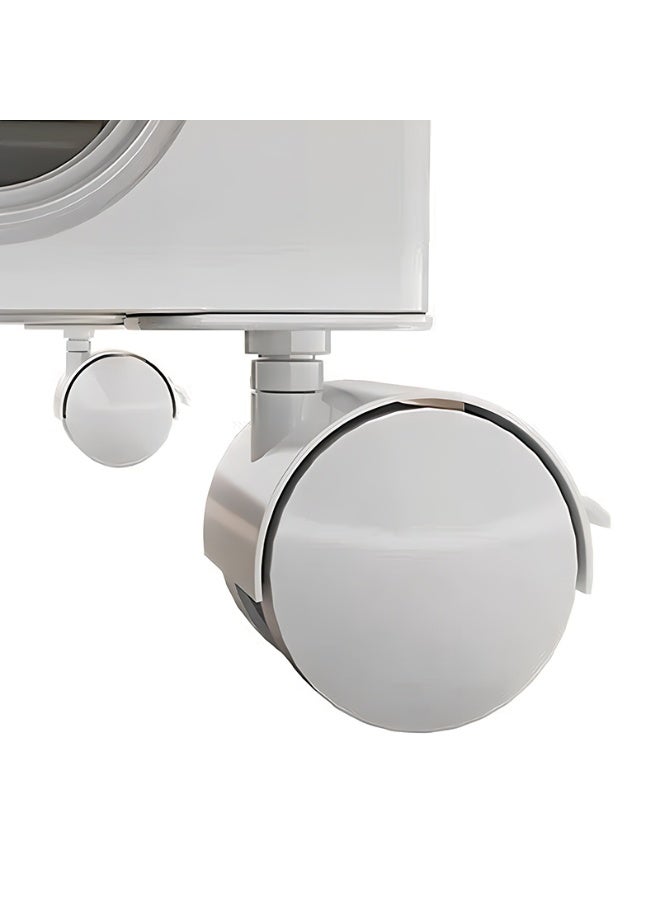 Noon East 5 Layers Utility Rolling Cart Storage Organizer with Wheels, Under Desk Mobile Trolley Organizer for Office Home Kitchen Organization, 34 x 26 x 95.6 cm, White - Image 4