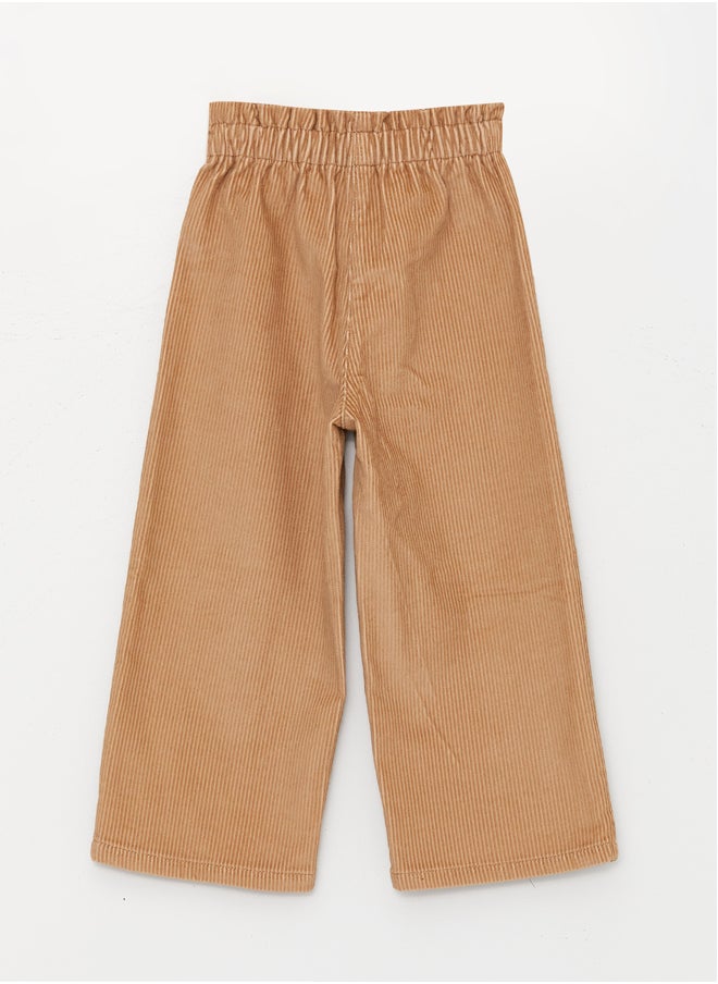 LC WAIKIKI - Elastic Waist Basic Baby Girl Velvet Trousers - Image 1