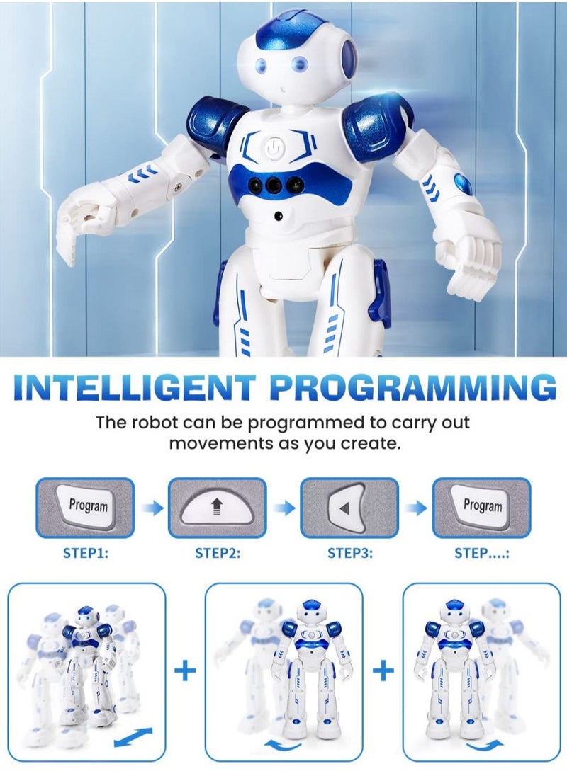 Cool Baby COOLBABY Children's Remote Control Robot Toy Rechargeable Sensing Dancing Walking Singing Blue  - Image 2