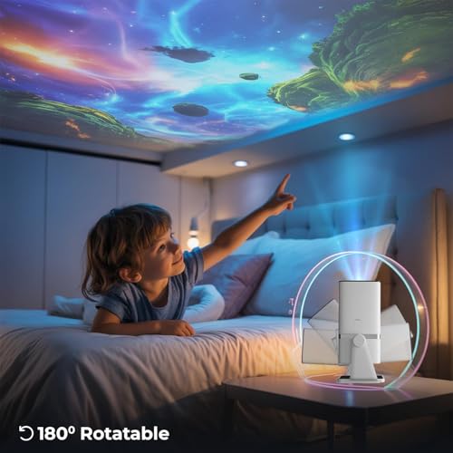 BIGASUO Yuva Go Plus, Full HD 1080p Native, Android/iOS Smart Home Projector 4k Ultra HD, Rotatable Design, Auto & 4D Keystone, etc, WiFi 6 & BT, Screen Mirroring (Bigasuo_W16) - Image 5