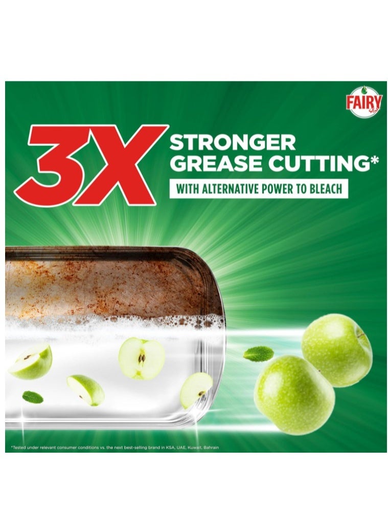 Fairy Max Plus Fruity Green Dishwashing Liquid Soap With Alternative Power To Bleach, 3x600ml - Image 3
