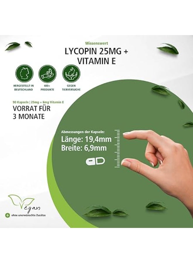 Fairvital Lycopene Capsules 25 mg • Vitamin E • 90 Capsules • Antioxidant Support • Skin & Heart Health • Micro-Encapsulated • Easy to Swallow • 100% Vegan - Image 3