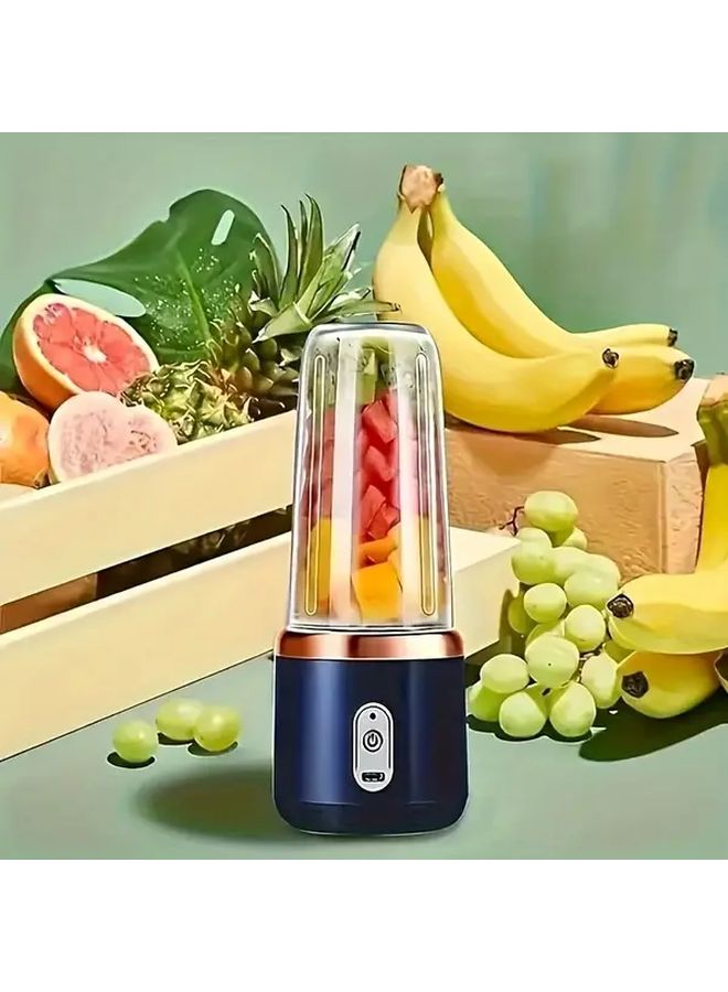 Pink 2 In 1 USB Portable Blender Juicer 21000 RPM 6 Blade System Dual Cups - Image 3