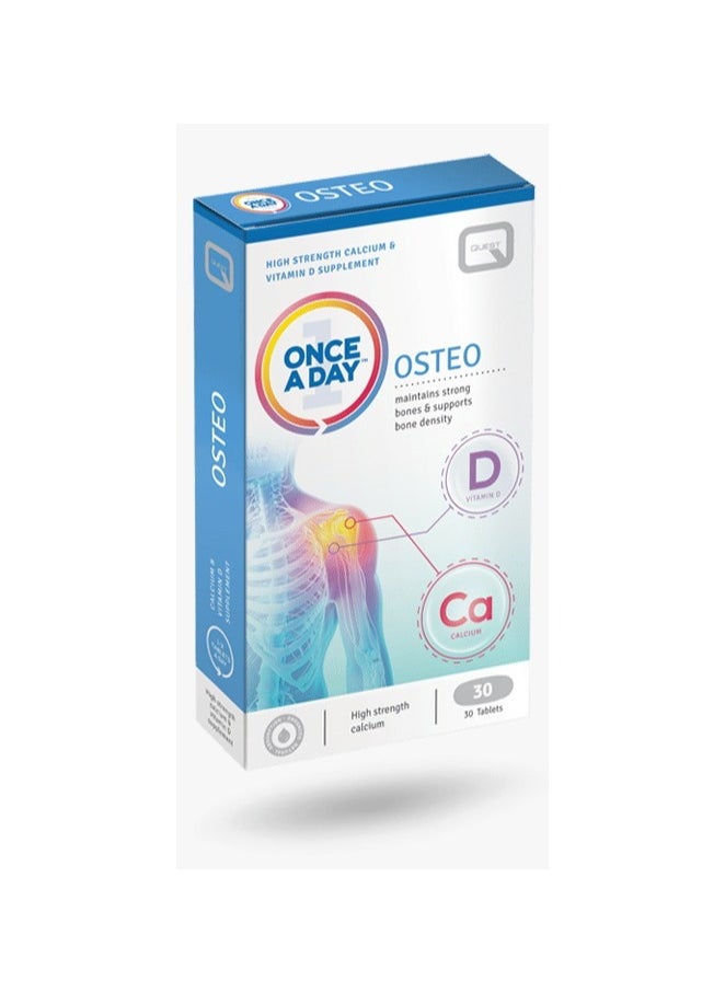 Quest OSTEO  Vitamin D Calcium  30 Tablets 