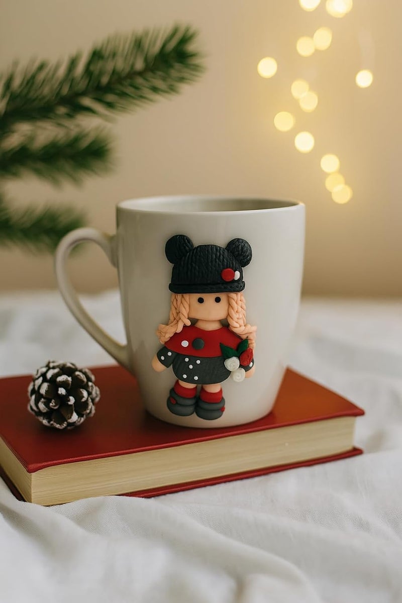 B&D Polymer Clay Mug with Character Design - Image 2