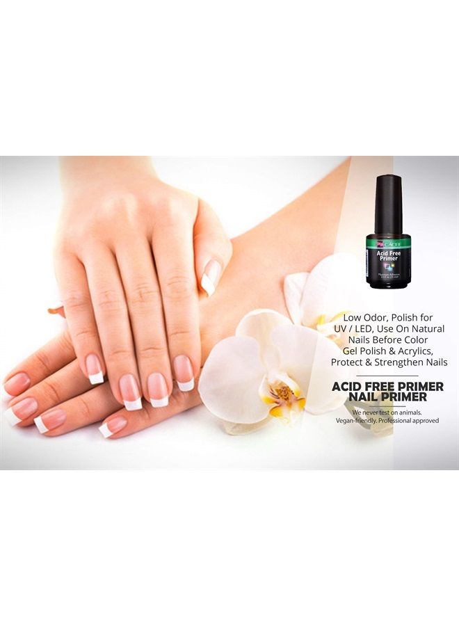 cacee Acrylic Nail Acid Free Primer & Pro Bond Nail Prep 0.5 oz, for Gel Polish, Low Odor, UV/LED, Acrylic Nails Compatible (Acid Free + Probond) - Image 4