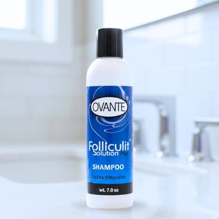 Ovante Folliculiti Shampoo for Men & Women with Scalp Folliculitis, Greasy Hair, Itchy & Flaky Scalp, Extra Strength Folliculitis Treatment Shampoo - 7 fl. oz. - Image 2