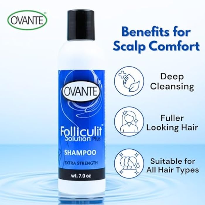 Ovante Folliculiti Shampoo for Men & Women with Scalp Folliculitis, Greasy Hair, Itchy & Flaky Scalp, Extra Strength Folliculitis Treatment Shampoo - 7 fl. oz. - Image 4