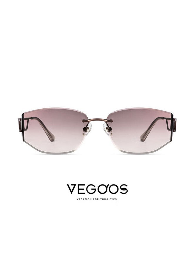 Vegoos High-definition Nylon Fashionless Frame Trendy Cat-eye Sungl For Women, Driving, Vacation, Travel, And Men's Sungl - Image 3