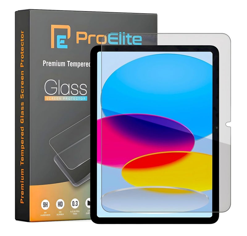 ProElite حماية شاشة غير لامعة لجهاز آبل آيباد (A16) الجيل 11/10 (2025/2022)، زجاج مقسى غير لامع عالي الجودة لحماية الشاشة لجهاز آيباد الجيل 11/10 [عبوة واحدة]. - Image 1
