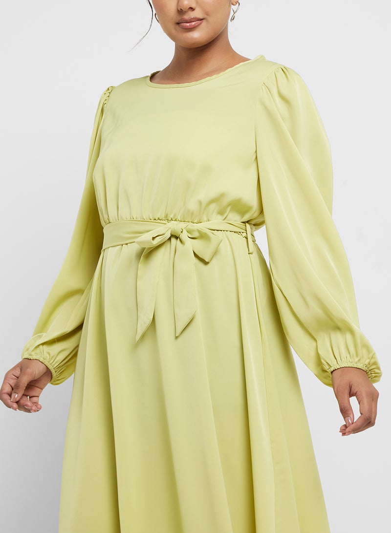 جينجر بلس فستان ماكسي بأكمام - Image 3