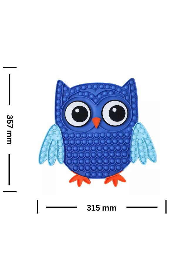 Push Pop Bubble Fidget Toy Silicone Animal Sensory Squeeze Toy Stress Relief Anti-Anxiety ADHD Autism Special Fidget Popper Gift for Kids and Adults Owl C  - Image 2