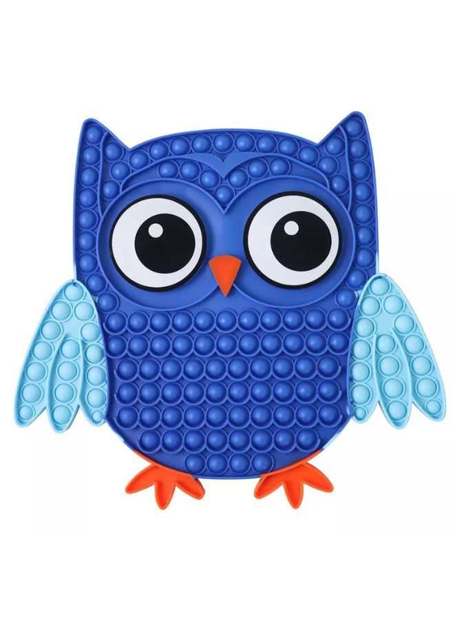 Push Pop Bubble Fidget Toy Silicone Animal Sensory Squeeze Toy Stress Relief Anti-Anxiety ADHD Autism Special Fidget Popper Gift for Kids and Adults Owl C  - Image 1