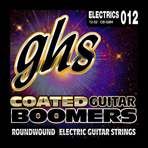 GHS Strings Coated Boomers, Nickel-Plated Electric Guitar Strings, Heavy (12-52) (CB-GBH) - Image 3