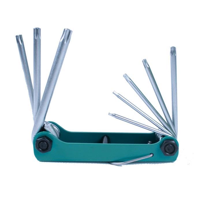 Proskit 8PK021L 8 Pcs Folding Tamperproof Star Key Wrench Set - Image 2