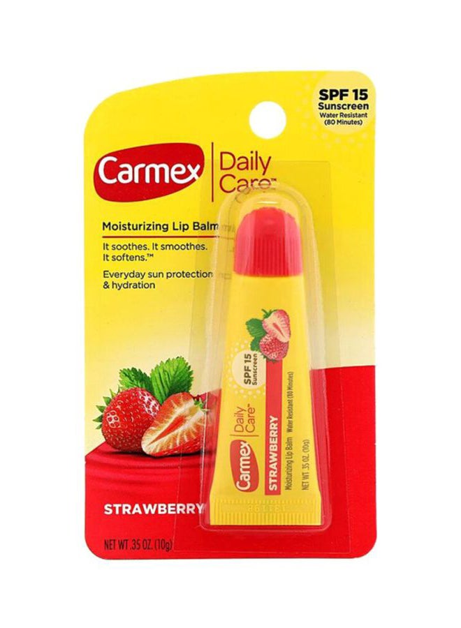 CARMEX Strawberry Moisturizing Lip Balm SPF 15 Yellow - Image 2