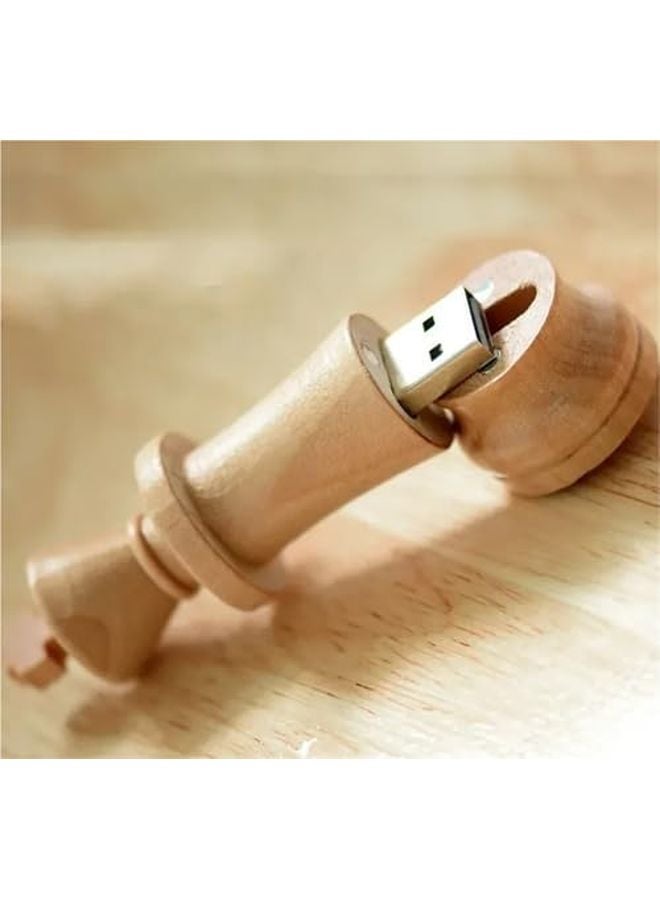 Wooden International Chess USB Flash Drive 8GB Memory Stick Shatterproof Pendrive - Image 3