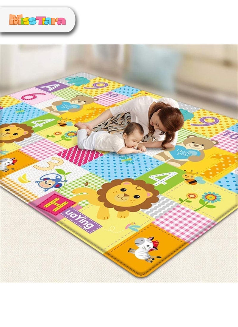 MissTiara 100*180 سنتيمتر الطفل Playmat Tapete Infantil 1 سنتيمتر سماكة سجادة أطفال تلعب حصيرة رغوة مفارش مطبوع عليها أحجيات طفل رضيع الزحف Playmat الرضع بطانية  - Image 1