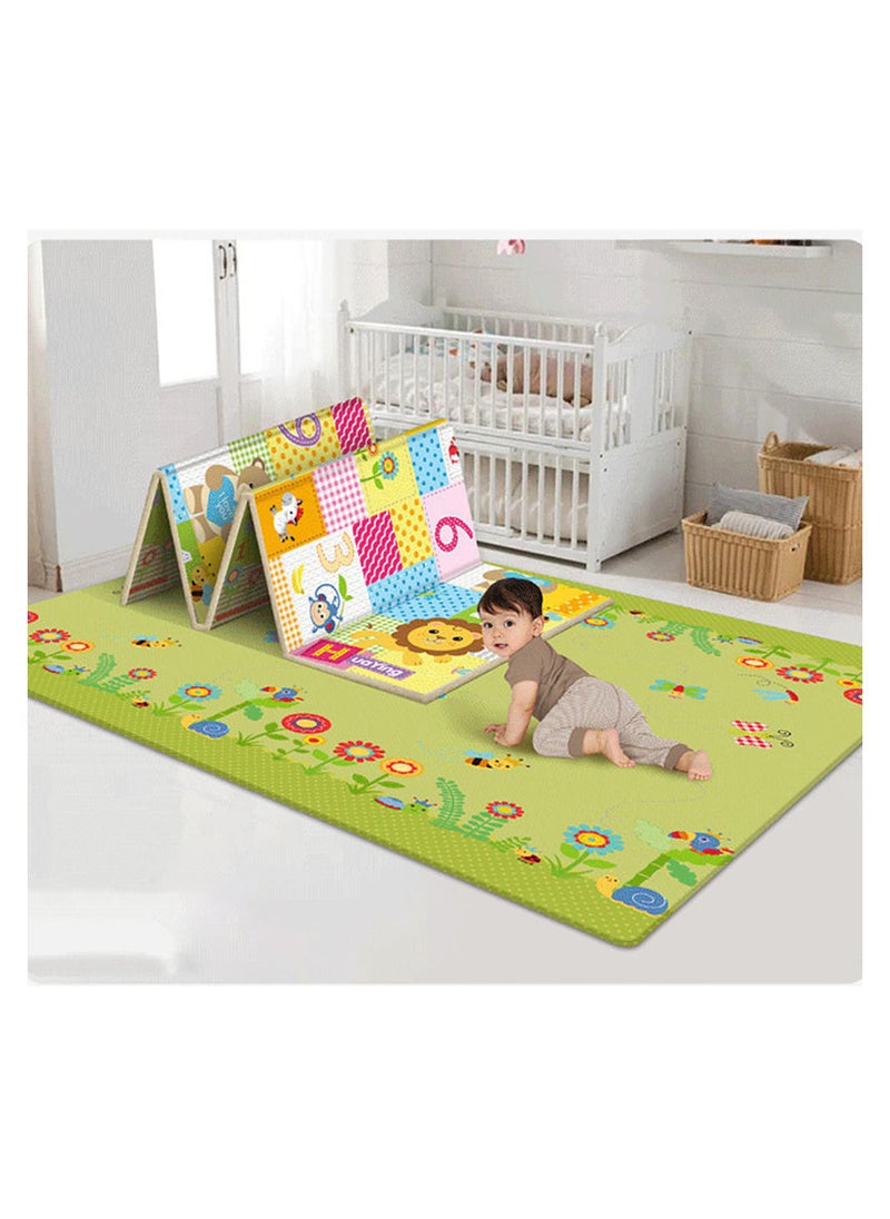 Baby Crawling Mat , 100*180*1 cm Non Toxic Floor Mat,Double-Sided Waterproof Baby Play Mat for Toddler Boy Girl