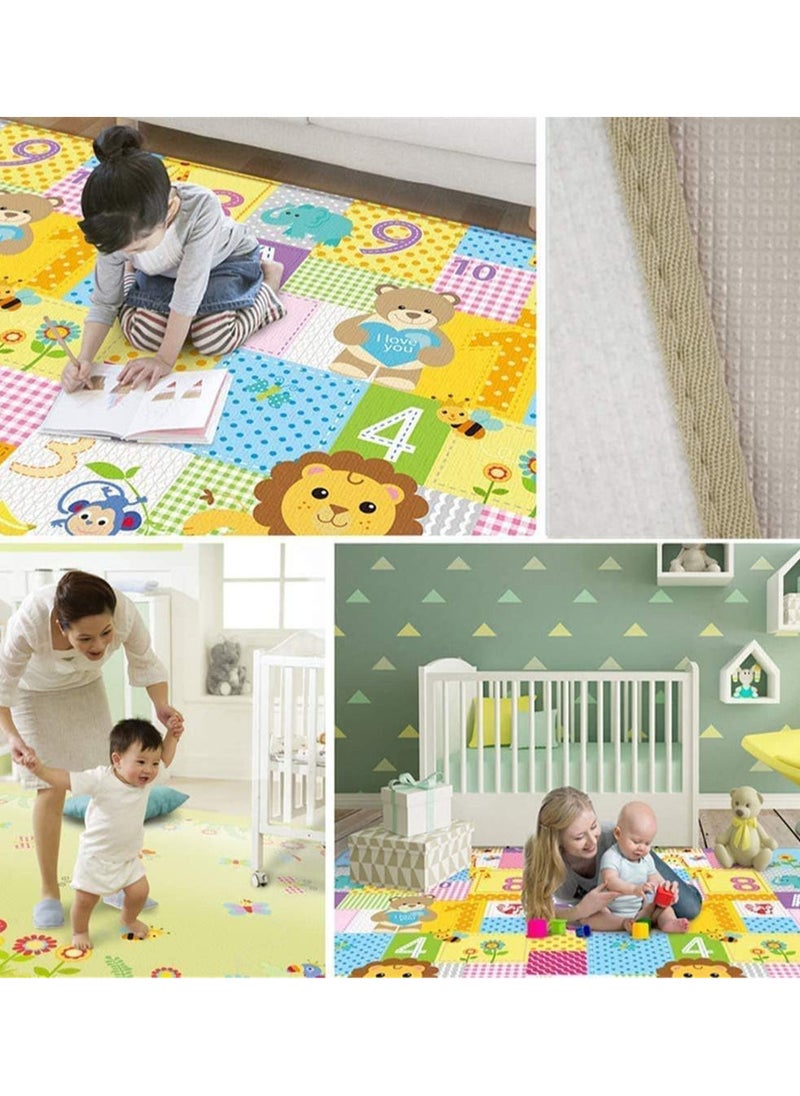 MissTiara 100*180 سنتيمتر الطفل Playmat Tapete Infantil 1 سنتيمتر سماكة سجادة أطفال تلعب حصيرة رغوة مفارش مطبوع عليها أحجيات طفل رضيع الزحف Playmat الرضع بطانية  - Image 5