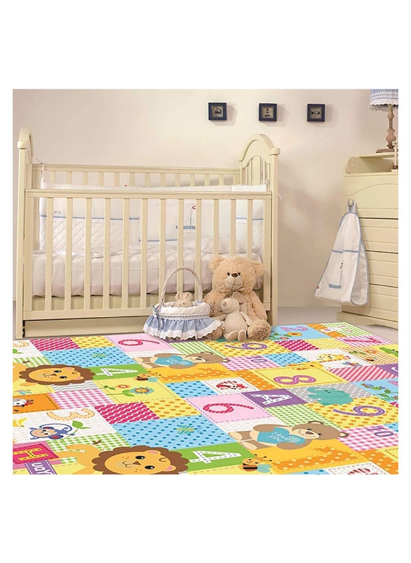 Baby Crawling Mat , 100*180*1 cm Non Toxic Floor Mat,Double-Sided Waterproof Baby Play Mat for Toddler Boy Girl
