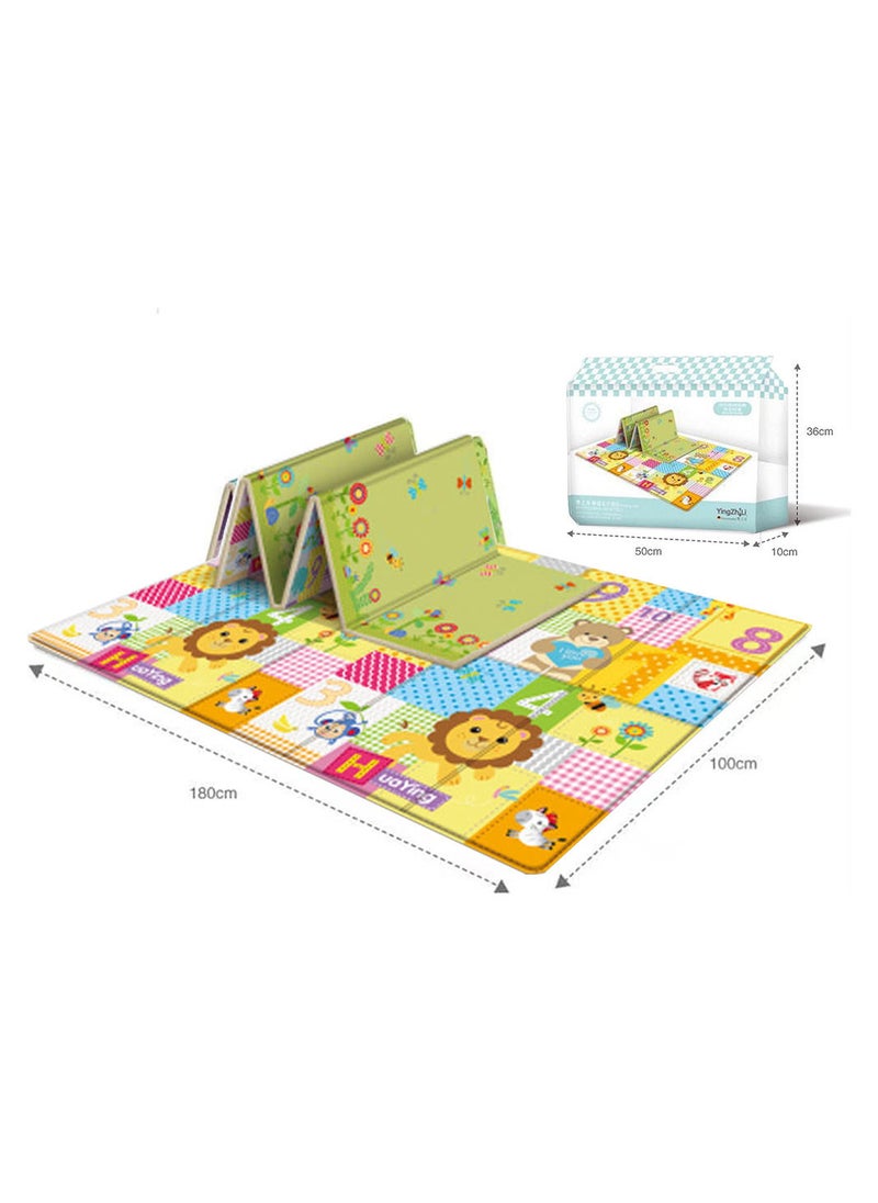 MissTiara 100*180 سنتيمتر الطفل Playmat Tapete Infantil 1 سنتيمتر سماكة سجادة أطفال تلعب حصيرة رغوة مفارش مطبوع عليها أحجيات طفل رضيع الزحف Playmat الرضع بطانية  - Image 2