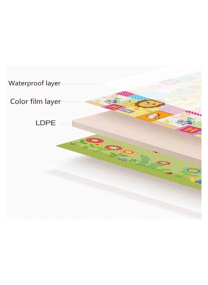 Baby Crawling Mat , 100*180*1 cm Non Toxic Floor Mat,Double-Sided Waterproof Baby Play Mat for Toddler Boy Girl