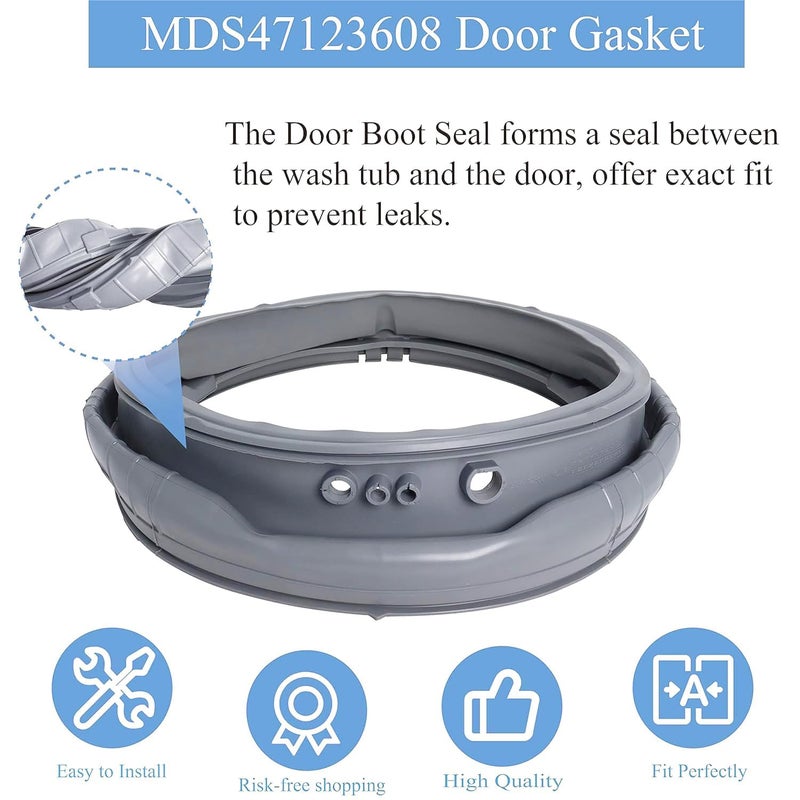 Wadoy Mds47123608 Wm8100Hva Washer Door Boot Gasket Seal Parts Compatible With Lg Kenmore Washing Machine Wm8000Hva/Hwa  Wm4070Hva/Hwa Wm4270Hwa  Replace Ap5668418  2673936  Ps6448330 - Image 3