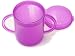 TalkTools Recessed Lid Cup with Handles Leak Proof Promotes Oral Motor Skills Lip Closure and Self Feeding Alternative to Sippy Bottle Food Grade Materials Dishwasher Safe Purple - Image 2