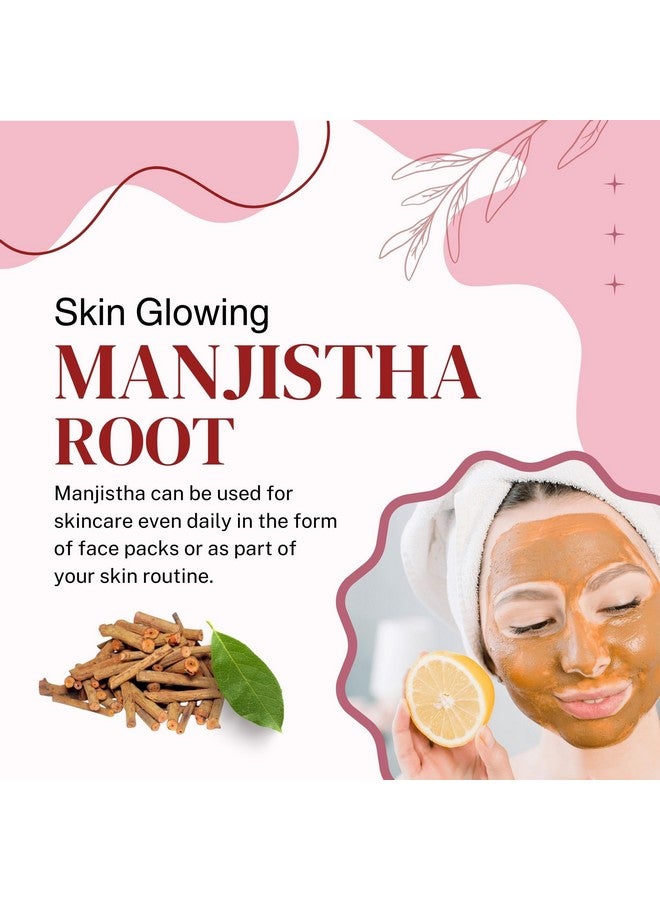 BrijBooti عصي جذر مانجيستا العضوية من بريجبوتي (150 جرام) - عصا مانجيستا المجففة لدعم البشرة والشعر والمفاصل والمناعة | روبيّا كورديفوليا | مادير هندي | معتمد من FSSAI و GMP و ISO - Image 4