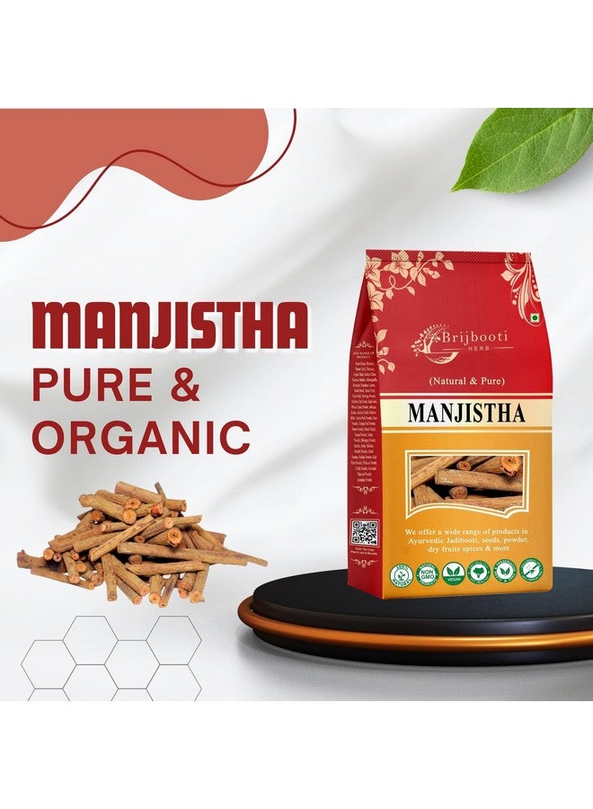 BrijBooti عصي جذر مانجيستا العضوية من بريجبوتي (150 جرام) - عصا مانجيستا المجففة لدعم البشرة والشعر والمفاصل والمناعة | روبيّا كورديفوليا | مادير هندي | معتمد من FSSAI و GMP و ISO - Image 5