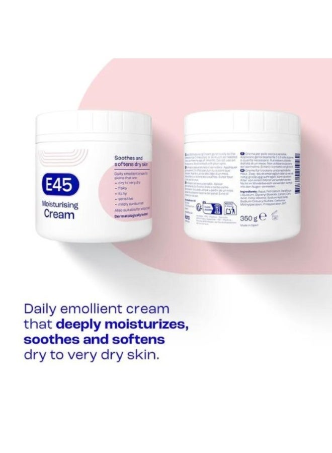 E45 Body Moisturizing Cream 350 grams - Image 2