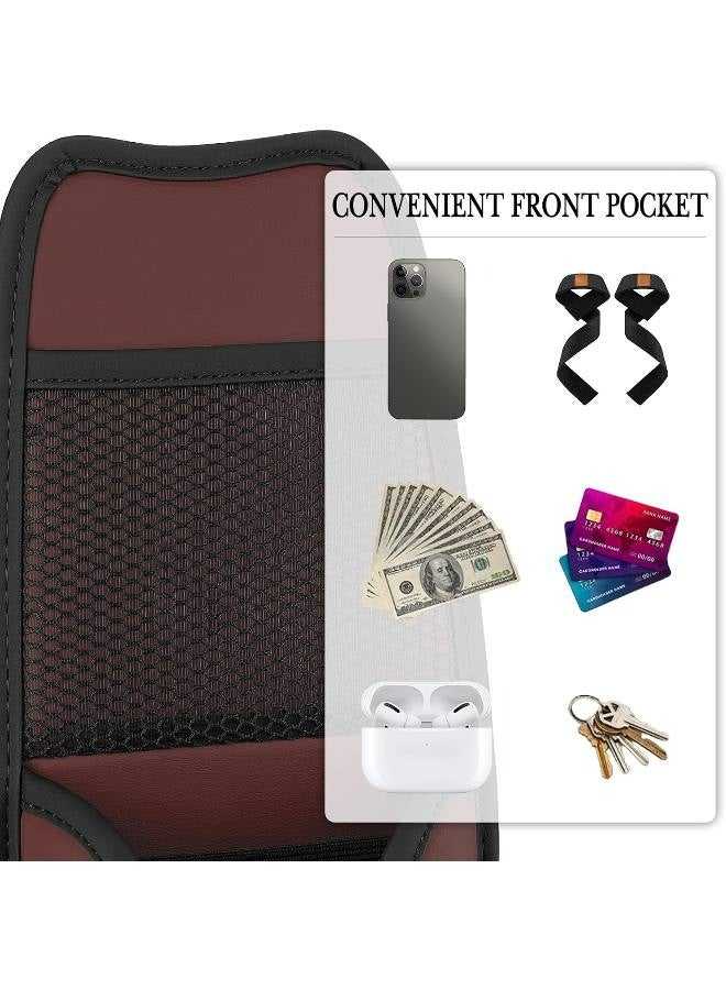 Car Seat Side Water Bottle Organizer Compatible with  Bottle 30oz/36oz, Hydro Flask 32oz/40oz, Vehicle Seat Side Storage Hanging Bag for Large Water Bottle Holder（wine red） - Image 4